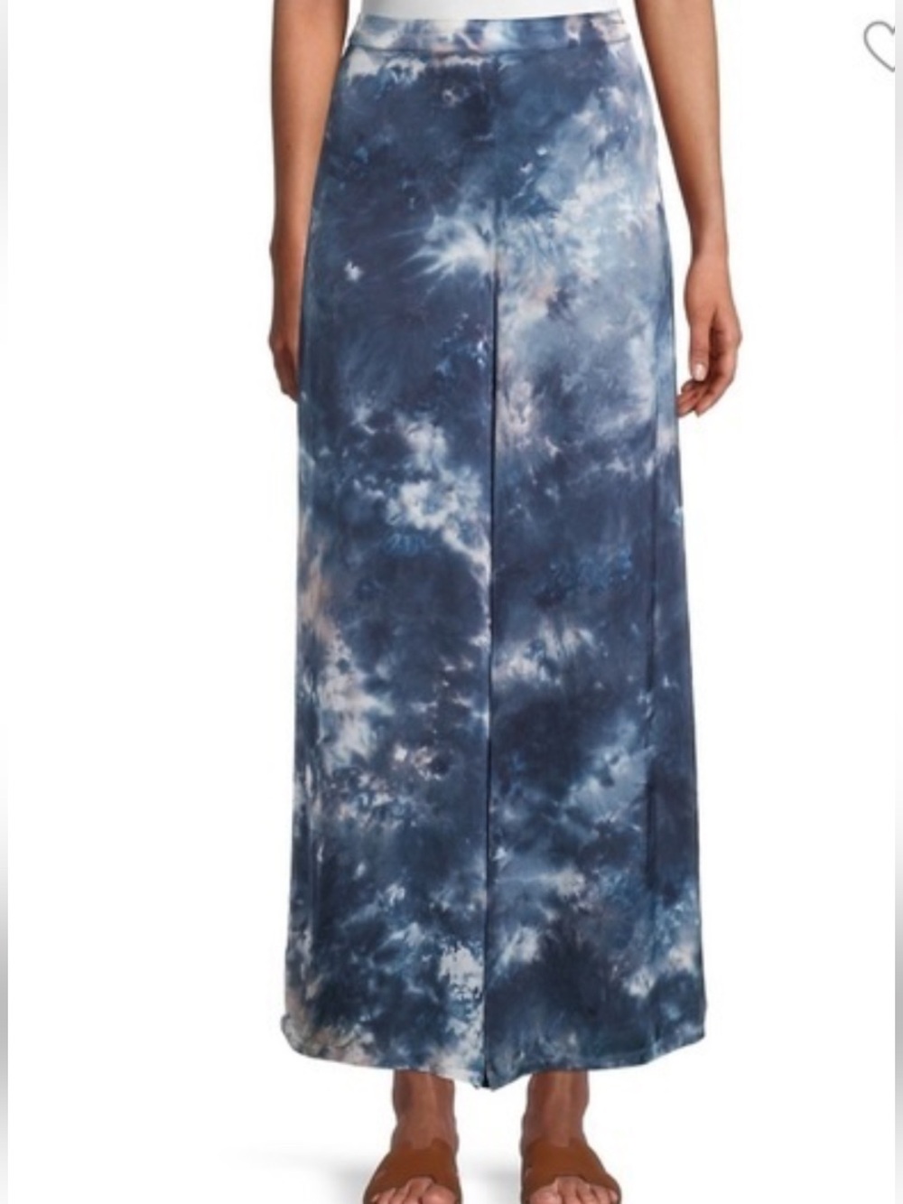 Giorgio Armani Borgo 21 100% Pure Silk Blue Purple Tie Dye Trousers Wide Leg, 2